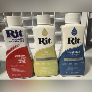 3 Bottles of Rit Dye